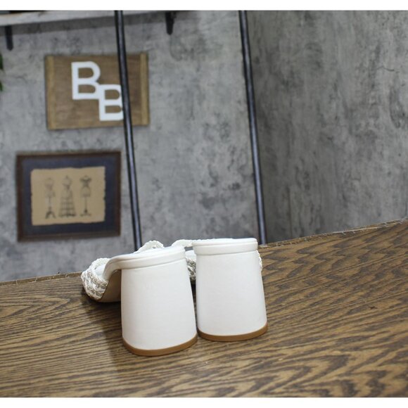 Steve Madden Womens Mania Block Heel Sandals MANI13S1 White 8M - Picture 4 of 14